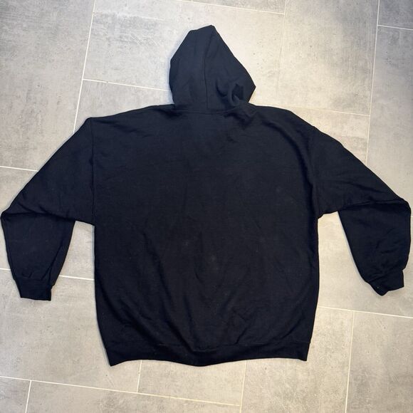 Manchester United MUFC Black Full Zip Hoodie by Gildan 3XL - Picture 8 of 10